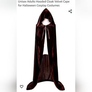 Unisex adult colk. Velvet brown brand new